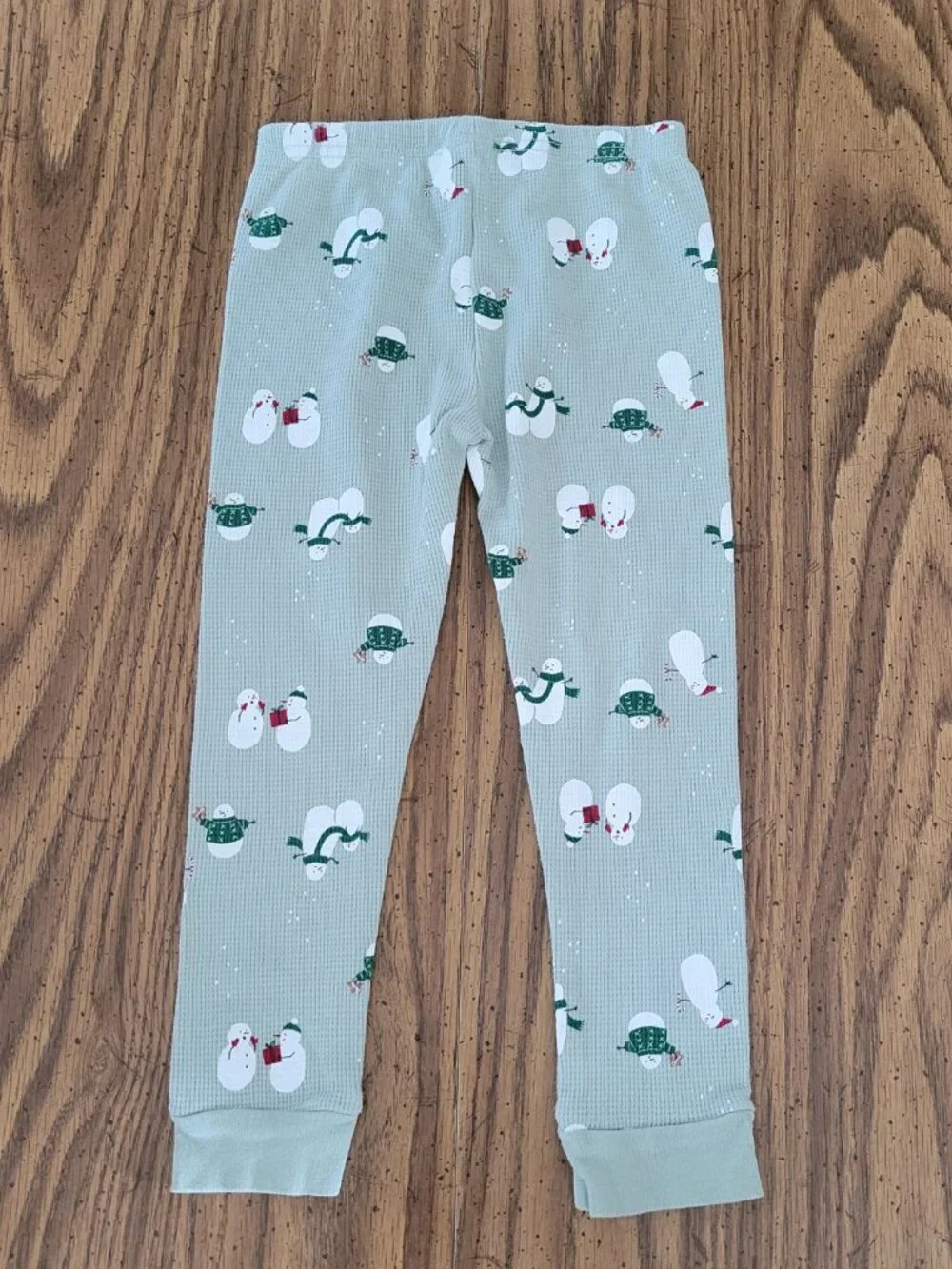 Carter’s Child of Mine 3T 2-Piece Snowman Christmas Pajama Set Thermal